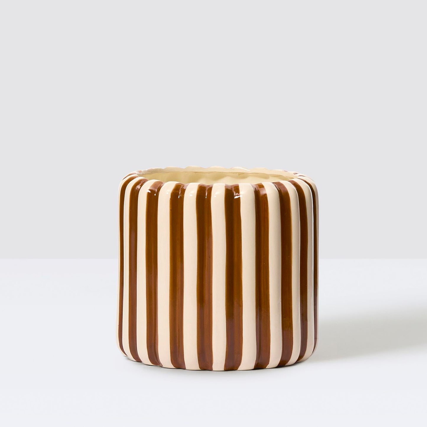 Striped pot