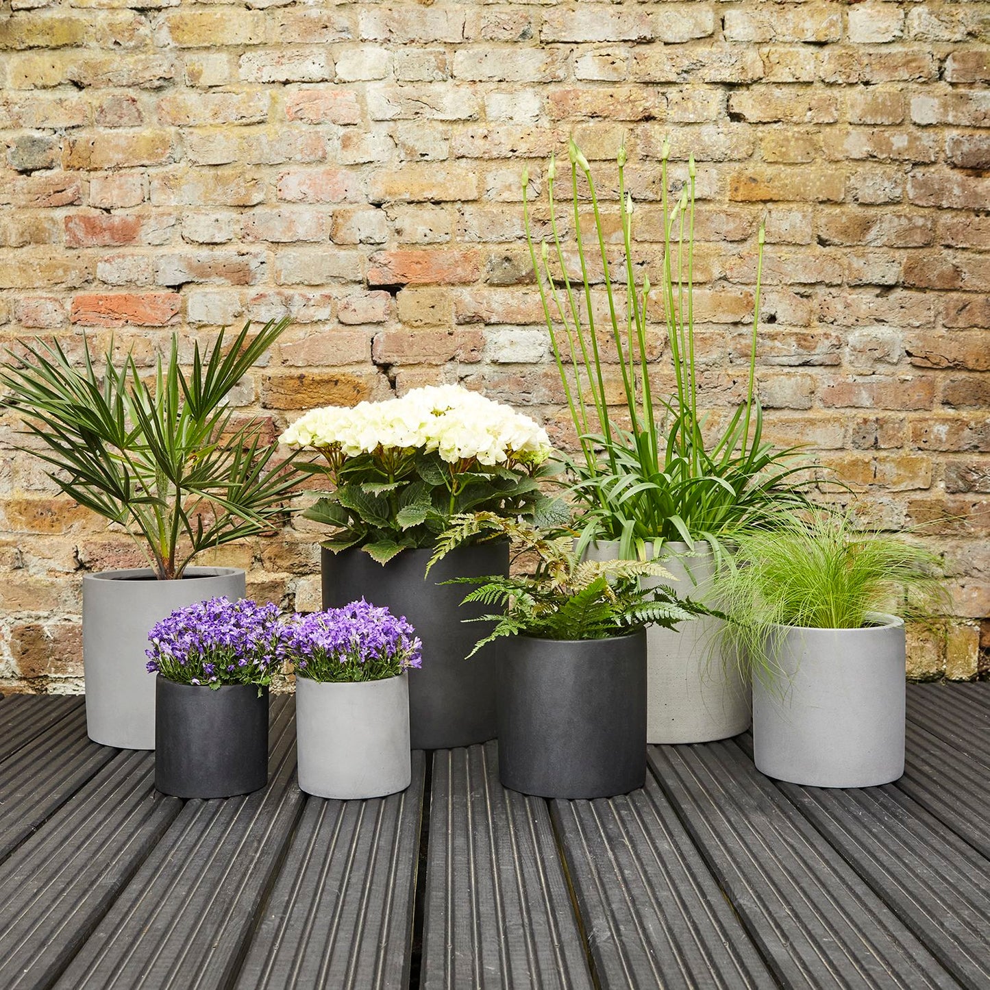 Fibrestone cylinder pot