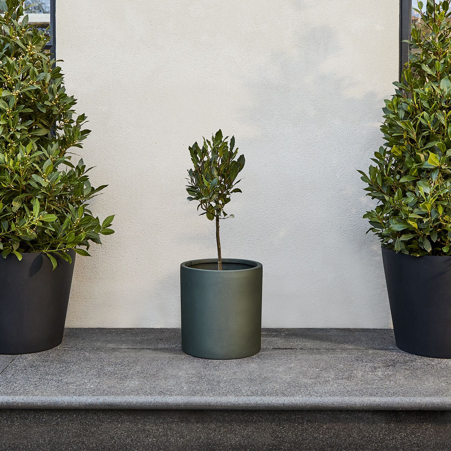 Sandstone cylinder pot