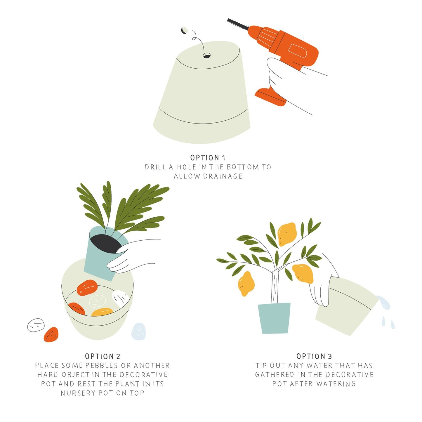 Concrete ridge pot