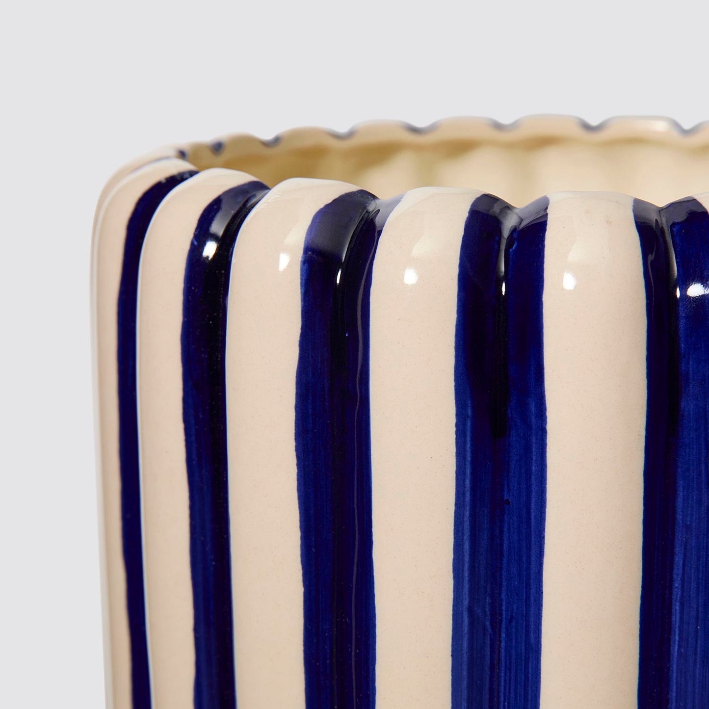 Striped pot