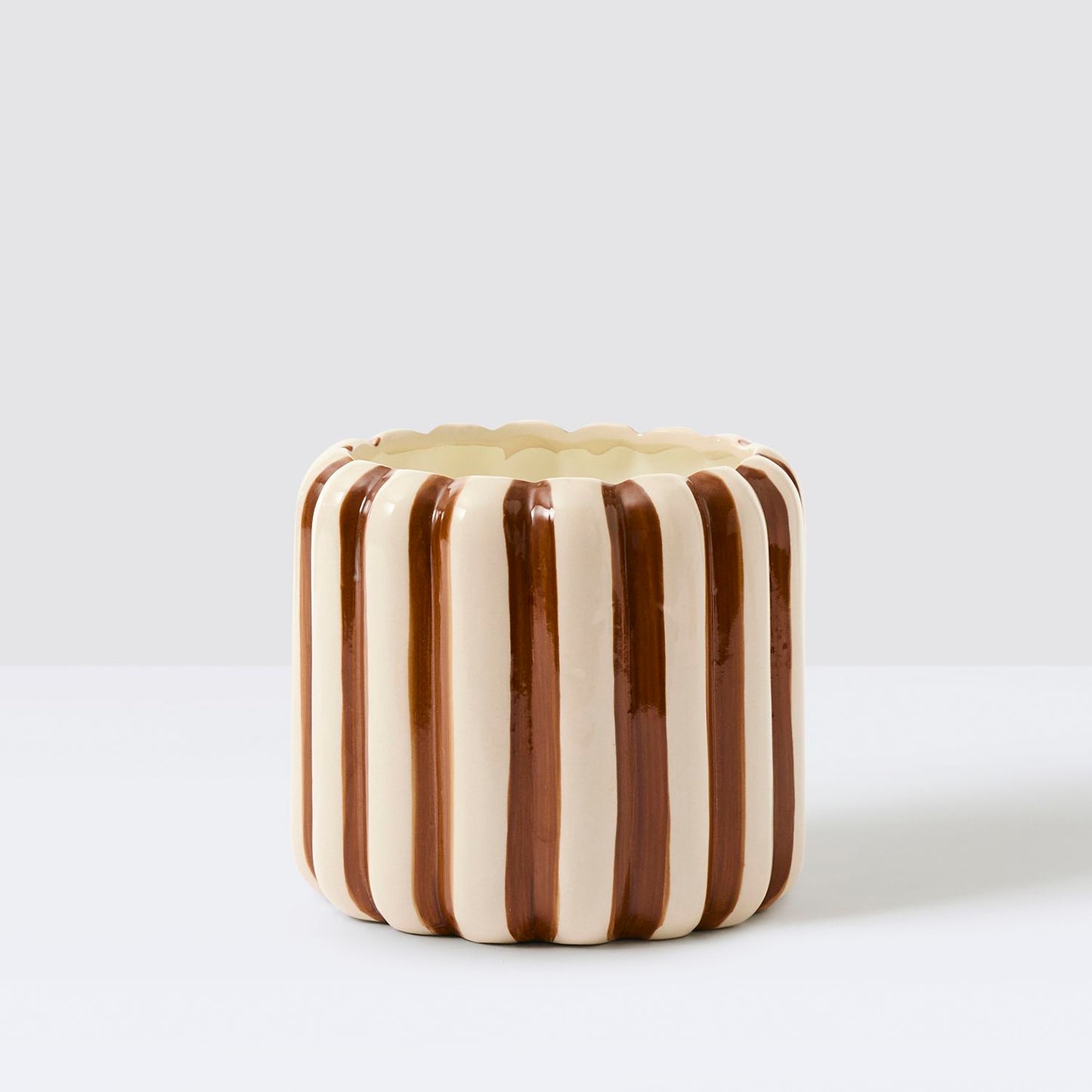 Striped pot