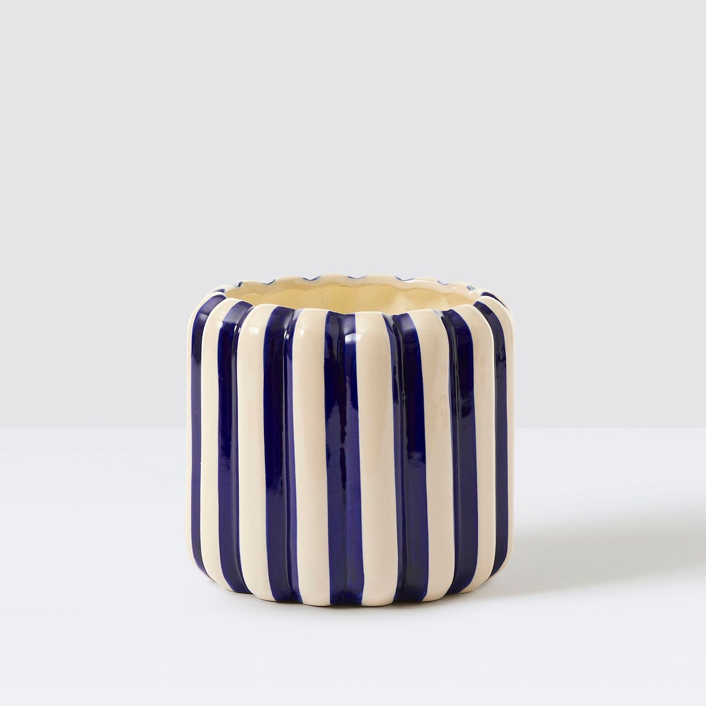 Striped pot