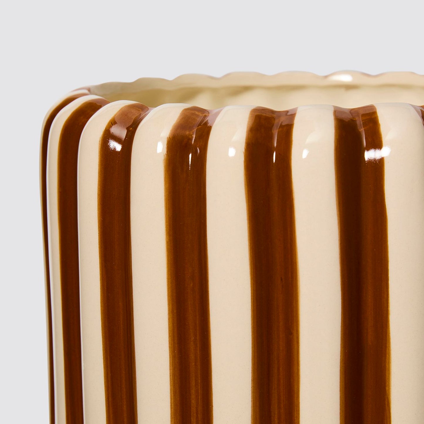 Striped pot