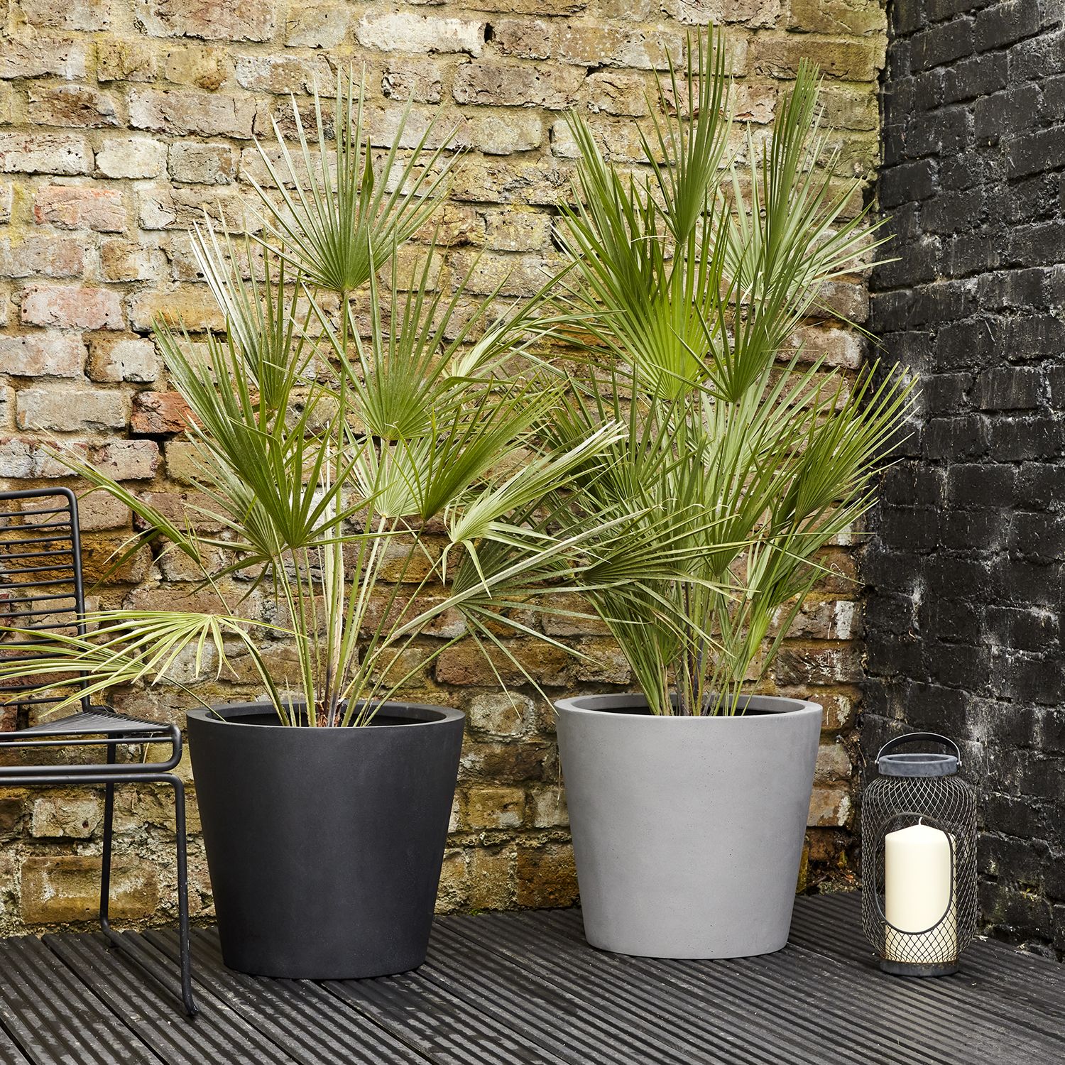 Fibrestone bucket pot
