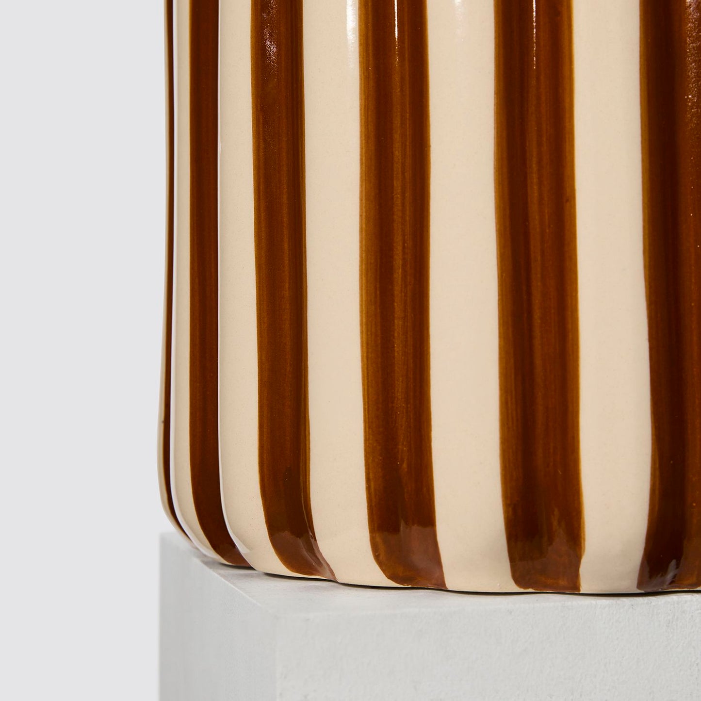 Striped pot